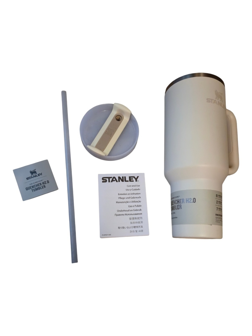 Stanley Rose Quartz 40oz Quencher H2.0 FlowState Tumbler
